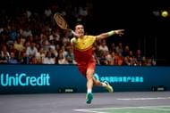 Roberto Bautista Agut in action at the 2024 Davis Cup Finals (Picture: Getty)